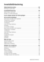 Page 330AEG 818 34 90--01/3
Innehållsförteckning
Säkerhetsinformation 29.....................................
Skrotning av gamla skåp 29............................................
Innehållsförteckning 30......................................
Beskrivning av kyl/frysen 31...........................................
Knappar och indikeringslampor 32......................................
Innan skåpet startas för första gången 32......................
Att använda kylskåpet 33........................................