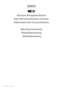 Page 1SANTO
Electronic Refrigerator/Freezer
Kühl-/Gefrierkombination electronic
Elektronische koel-/vriescombinaties
Operating Instructions
Gebrauchsanweisung
 Gebruiksaanwijzing
818 36 23-02/7
 