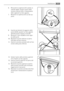 Page 596. Rimuovere la copertura (b1) usando un
utensile adatto. Svitare il perno della
cerniera inferiore (b2) e il distanziatore
(b3) e applicarli sul lato opposto.
7. Reinserire la copertura (b1) sul lato op-
posto.
8. Invertire gli elementi di aggancio delle
porte (d2,d3), spostarli sul lato opposto
dellaltra porta e fissare la vite (d4).
9. Reinserire i fermi (d5,d6) sul lato oppo-
sto delle porte.
10. Reinserire la porta inferiore sul perno
(b2) della cerniera inferiore.
11. Inserire la cerniera centrale...