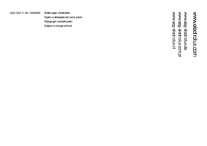 Page 882223 540-11-00-12052009Änderungen vorbehalten
Sujeito a alterações sem aviso prévio
Wijzigingen voorbehouden
Subject to change without
www.electrolux.com
www.aeg-electrolux.de
www.aeg-electrolux.com.pt
www.aeg-electrolux.nl
 