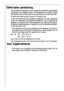 Page 5252
Voor ingebruikname
 Het interieur van het apparaat en alle accessoires schoonmaken voor het
eerste gebruik (zie Hoofdstuk “Reiniging en onderhoud”).
Elektrische aansluiting
Voor de elektrische aansluiting is een volgens de voorschriften geïnstalleerde
contactdoos met randaarde vereist. De contactdoos moet zodanig worden
geïnstalleerd, dat de stekker altijd uit de contactdoos kan worden getrokken.
De elektrische zekering dient minstens 10 Ampère te zijn.
Indien het stopcontact bij een ingebouwd...