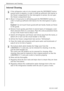 Page 40Maintenance and Cleaning
88818 34 51-00/7
Internal Cleaning
3 If the refrigerator only is to be cleaned, press the FROSTMATIC button 
several hours in advance, in order to build up sufficient chill reserve in 
the freezer compartment for the interruption in service. Do not open 
the freezer compartment door.
0 1.About 12 hours prior to defrosting push the FROSTMATIC button, in 
order to build up sufficient chill reserve for the interruption in opera-
tion.
Caution!  Do not touch frozen goods with wet...