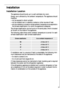 Page 3535
Climate classificationfor an ambient temperature of
SN+10 bis +32 °C
N+16 bis +32 °C
ST+18 bis +38 °C
T+18 bis +43 °C
If installation next to a source of heat is unavoidable, the following mini-
mum clearances must be maintained at the sides of the appliance:
– for electric cookers 3 cm;
– for oil and coal fired ranges 30 cm.
If these clearances cannot be maintained a heat insulating pad is required
between the cooker and the refrigeration appliance.
If the refrigeration appliance is installed next to...