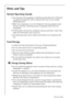 Page 4242818 36 55-00/3
Hints and Tips
Normal Operating Sounds
 You may hear faint gurgling or bubbling sounds when the refrigerant 
is pumped through the coils or tubing at the rear, to the cooling 
plate/evaporator. 
 When the compressor is on, the refrigerant is being pumped round 
and you will hear a whirring sound or pulsating noise from the 
compressor.
 A thermostat controls the compressor and you will hear a faint click 
when the thermostat cuts in and out.
 A murmuring noise can be made by the...