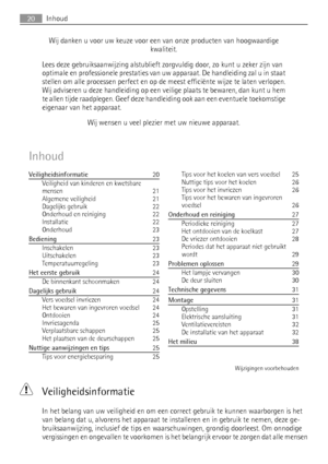 Page 20Wij danken u voor uw keuze voor een van onze producten van hoogwaardige
kwaliteit.
Lees deze gebruiksaanwijzing alstublieft zorgvuldig door, zo kunt u zeker zijn van
optimale en professionele prestaties van uw apparaat. De handleiding zal u in staat
stellen om alle processen perfect en op de meest efficiënte wijze te laten verlopen.
Wij adviseren u deze handleiding op een veilige plaats te bewaren, dan kunt u hem
te allen tijde raadplegen. Geef deze handleiding ook aan een eventuele toekomstige
eigenaar...