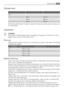 Page 11Tekniske data
   
Mål  
 Højde815 mm
 Bredde596 mm
 Dybde550 mm
De tekniske specifikationer fremgår af typeskiltet indvendig i skabet, på venstre væg, samt
af energimærket.
Installation
ADVARSEL
Læs afsnittet Sikkerhedsoplysninger omhyggeligt, før apparatet installeres for at fore-
bygge ulykker, og sikre at det bruges korrekt.
Placering
Apparatet skal installeres et sted, hvor rumtemperaturen passer til den opgivne klimaklasse
på apparatets typeskilt:
KlimaklasseOmgivelsestemperatur
SN+10°C til + 32°C...