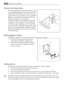 Page 52Abtauen des Kühlschranks
Bei normalem Betrieb wird Reif bei jedem Anhal-
ten des Motorkompressors automatisch aus dem
Verdampfer des Kühlschranks entfernt. Das Tau-
wasser läuft durch eine Rinne in einen speziellen
Behälter an der Rückseite des Geräts über dem
Motorkompressor, wo es verdampft.
Reinigen Sie deshalb regelmäßig die Ablauföff-
nung (F) für das Tauwasser unter den Gemüse-
schubladen, damit das Wasser nicht überfließt
und auf die darin gelagerten Lebensmittel tropft.
Benutzen Sie dazu bitte...