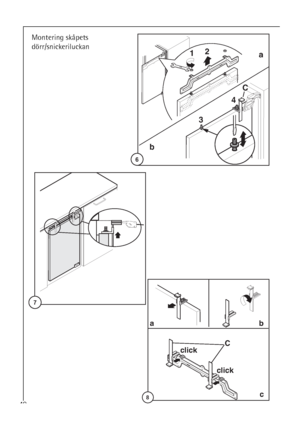 Page 4040
Montering skåpets 
dörr/snickeriluckan













 