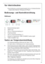 Page 6565
Bedienungs- und Kontrolleinrichtung
Kühlraum
A. Netzkontrollanzeige (grün)
B. ON/OFF Taste 
C. Taste zur Temperatureinstellung (+) 
D. Temperaturanzeige 
E. Taste zur Temperatureinstellung  (-)
F. Anzeige für eingeschaltete TURBO COOLMATIC Funktion (gelb)
G. TURBO COOLMATIC Taste 

 

	

  
  

Vor Inbetriebnahme
 Das Geräteinnere und alle Ausstattungsteile bitte vor Erstinbetriebnahme
reinigen (siehe Abschnitt Reinigung und Pflege).
Tasten zur...