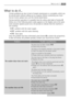 Page 35
35What to do if...
What to do if...
Certain problems are due to lack of simple maintenance or oversights, which can
be solved easily without calling out an engineer. Before contacting your local
Service Centre, please carry out the checks listed below.
During machine operation it is possible that the yellow pilot light of button
8
blinks, one of the following alarm codes appears on the display and at the same
some acoustic signals sound every 20 seconds to indicate that the machin\
e is
not working:...