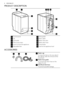 Page 6PRODUCT DESCRIPTION
2
3
1
5
4
6
98
10
11
7
12
1Control panel
2Lid
3Lid handle
4Filter access door
5Lever to move the appliance
6Adjustable feet
7Rating plate
8Mains cable
9Water inlet valve
10Water drain hose
11Transit bolts
12Feet for the appliance level
ACCESSORIES
1231Plastic cap
To close the hole on the rear side of
the cabinet, after the removal of the
transit bolt.
2Plastic hose guide
To connect the drain hose on the
edge of a sink.
3Anti-flood inlet hose
To prevent possible leakage.
6www.aeg.com
 