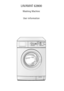 Page 1LAVAMAT 62800
Washing Machine
User information
 
 