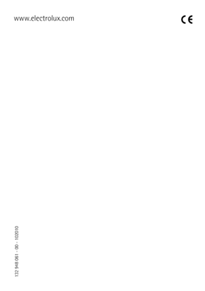 Page 40www.electrolux.com
132 948 061 - 00 - 102010
 