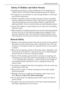 Page 7Operating Instructions
7
 Safety of Children and Infirm Persons
Packaging materials (e.g. films, polystyrene) can be dangerous for 
children. Risk of suffocation! Keep packaging away from children.
The appliance is not intendet for use by young children or infirm per-
sons without supervision.
Children frequently cannot recognise hazards involved in handling 
electrical appliances. Therefore, ensure that they are properly super-
vised during operation and never allow children to play with the 
washing...