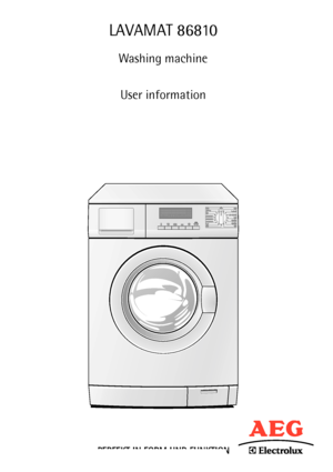Page 1LAVAMAT 86810
Washing machine
User information
 
 