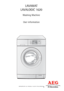 Page 1LAVAMAT 
LAVALOGIC 1620
Washing Machine
User information
 
 