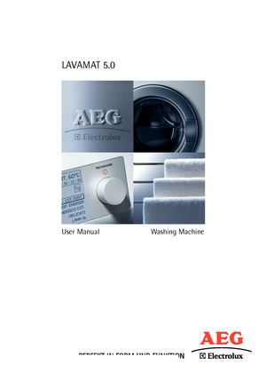 Page 1
LAVAMAT 5.0
User ManualWashing Machine

132960250.qxd  18/09/2008  14.29  Pagina  1
 