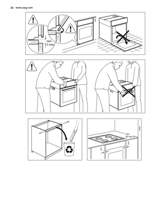 Page 30min. 
3 mm 
min.
50 mm
=
=
  
30www.aeg.com 