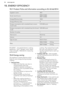 Page 3615. ENERGY EFFICIENCY15.1  Product Fiche and information according to EU 65-66/2014Supplier's nameAEGModel identificationBP861510KM
BP871510KMEnergy Efficiency Index100.0Energy efficiency classAEnergy consumption with a standard load, conven-
tional mode0.93 kWh/cycleEnergy consumption with a standard load, fan-forced
mode0.85 kWh/cycleNumber of cavities1Heat sourceElectricityVolume72 lType of ovenBuilt-In OvenMassBP861510KM37.8 kgBP871510KM37.8 kgEN 60350-1 - Household electric cooking
appliances -...