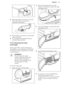 Page 192.Move the plastic connection out and
drain the water into a basin or
equivalent receptacle.
3. Move plastic connection in and install
water container.
4. To continue the programme press
the Start/Pause button.
11.3  Cleaning the heat
exchanger
If the symbol  Condenser flashes on
the display, do the inspection of the heat exchanger and its compartment. If there
is a dirt, clean it.
WARNING!
Do not touch the metal
surface with bare hands. Risk
of injury. Wear protective
gloves. Clean carefully to do
not...