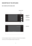 Page 4 
4 
DESCRIPTION OF THE APPLIANCE 
 
 
BUILT-UNDER ELECTRIC DOUBLE OVEN 
 
 
 
               
 
 
 
 
 
 
 
 
 
 
 
 
 
 
 
 
 
 
 
 
 
 
 
 
 
Your built-under appliance comprises of a conventional oven and dual grill in the top compartment. 
 
The main fan oven can be automatically controlled by the electronic timer. 
Second Oven/ 
Dual Grill 
Main Oven 
Electronic Timer 
Control Knob
Control Panel 