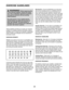 Page 232\f
Theseguidelin eswill he lpyou toplan your exercise
program. Fordetailed exer cise information, obtain a
reputab leboo kor consu ltyour physicia n.Remembe r,
proper nut rition and adeq uate rest are esse ntialfo r
successfu lre sult s.
EXERCI SEINTE NSITY
Whethe ryo ur goal is to bur nfat ortostrengthe nyo ur
card iovascula rsystem ,exer cisingat th e prope rin te n\b
sity isthe key toachi evingresul ts.You can useyour
heart rate as agu ide to find the proper inten sity leve l.
The chart below show...