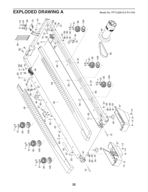 Page 3232
54
60
55
23
15
15
42
23
10
49
56
343059
23
21
45
48
61
3034 5923
43
4421
46
19
19
4637343059
34
30
59
20
37
37
73
14
57
14
40
40
47
14
14
10
37
37
37
37
37
10
14
1
41
98
15
1099245335
5335
74
74
505050
50
50
50
39151
39151
109
109
109
10910910939151
39 151
39 151
39 151
EXPLODED DRAWING AModel No. PFTL50915.0 R1115A 