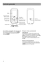 Page 41
12
MIC
Controles generales
PantallaBloqueo/desbloqueo
Encendido/
apagado, Menú
Receptáculo de audífonos
Receptáculo USB
Reproducir/pausar
Saltar atrás/reversa/ regreso a menú Saltar adelante/avanzar 
rápido/avance a menú
Desplaza hacia arriba/
incremento de volumen
 Desplaza hacia abajo/
disminuye volumen
Micrófono
Encendido y apagado del reproductorPara encender el reproductor, presione /MENU 
una vez. Para apagar el reproductor, presione y 
sostenga 
/MENU.
Bloqueo de los controles del 
reproductor...