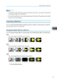 Page 61• For details about the USB devices and files supported by the projector, see page 47 "Requirements
for Projecting Images from a USB Device".
• Do not disconnect the power cord when using the power timer function. The projector cannot start if
the power cord is disconnected.
Customizing a Slide Show You can customize the display effect and display interval for a slide show. These functions are useful for
decorating shop windows more effectively.
Changing the display effect for a slide show You...