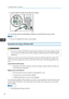 Page 661.
Insert the Ethernet cable into the Ethernet interface. 2.
Connect the other end of the Ethernet cable to a network device such as a hub. • The use of a shielded LAN cable is recommended.
Precautions for Using a Wireless LAN • Do not use a wireless LAN if there is electromagnetic interference from other equipment. Doing
so may cause an accident due to the other equipment malfunctioning from the electromagnetic
interference. Wireless uses radio waves to exchange information instead of an Ethernet cable....