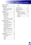 Page 3English
1
English
Table of Contents
Table of Contents ............................1
Usage Notice ....................................2
Precautions  .........................................2
Safety Labels of This Machine ..........12
Regulation & Safety Notices  .............13
Other Information ..............................18
Introduction ....................................19
Product Features  ..............................19
Package Overview ............................20
Product Overview...