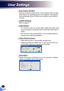 Page 4846
 Auto Power Off (Min)
Sets the countdown timer interval. The countdown timer will start, 
when there is no signal being sent to the projector. The projector 
will automatically power off when the countdown has finished (in 
minutes).
 LASER Settings
Refer to page 47.
 High Altitude
On: The built-in fans run at high speed. Select this option when 
using the projector at altitudes above 5000 feet/1524 meters or 
higher.
Off: The built-in fans automatically run at a variable speed ac-
cording to the...