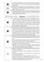 Page 75
n Do not charge the battery with a charger from another manufacturer. Also, 
do not use the battery with any camera except the cameras compatible 
with the DB-65.
n Discontinue use immediately in the event of abnormalities such as smoke, 
unusual odors, or excessive heat being emitted. Contact your nearest 
dealer or service center for repair.
n If the battery fluid leaks and gets into your eyes, immediately wash your 
eyes thoroughly with tap water or other clean water without rubbing, and 
seek...