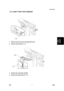 Page 1187Main Body 
SM 7 B793 
B793 
Booklet 
Finisher 
1.2.5  SHIFT TRAY EXIT SENSOR 
 
1.  Remove the front cover and upper left cover. 
2.  Remove the link [A] (
 x 1).   
 
3.  Remove the exit guide unit [B]. 
4.  Remove the sensor [C] (
 x 1).  