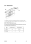 Page 858 
B230/B237 6-60  SM 
6.10.7 REGISTRATION 
 
The registration motor [A] drives the registration roller [B] with a complex train of gears. 
The machine makes a paper buckle at the registration roller to correct paper skew. You can 
adjust the paper buckle with SP1-003. 
6.10.8  PAPER FEED LINE SPEED 
This machine has two process line speeds (for feed from registration roller to fusing unit). 
The line speeds depend on the selected mode. 
 
Mode Line speed (mm/s) Print speed (ppm) 
Plain/ 
Middle Thick 138...