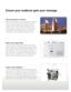 Page 3Ensure your audience gets your message
Start presenting in moments
When you lose your audience, you lose the opportunity to share your 
information. Don’t waste precious time waiting for your projector 
to warm up while your audience becomes distracted and starts 
checking e-mail on their personal devices. Whether you place the 
projection system on a table or mount it on the ceiling, intuitive 
on-screen prompts and a convenient remote control help you get  
your presentation started quickly and with...