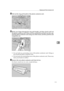 Page 123Replacing the Photo Conductor Unit
111
6
EPull out the ring pull handle of the photo conductor unit.
FHook your finger through the ring pull handle, and then slowly pull out
the photo conductor unit. When you have pulled the unit half way out, sup-
port the photo conductor unit using your other hand, and then pull the unit
completely out.
 Do not hold any protruding areas of the photo conductor unit. Doing so
may break the photo conductor unit.
 Do not touch any protruding areas of the photo conductor...