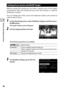 Page 581
Various Shooting Functions
56
Setting Focus Assist and AE/AF Target
Without moving the camera you can meter a specific spot on the subject 
using buttons only, and activate the focus lock. This function is useful for 
shooting on a tripod.
You	can	enlarge	 part	of	the	 screen	 and	emphasize	 outlines	and	contrast	 to	
make it easier to focus.
1 In the [Shooting] menu, select [FA/Move Target], and then press 
the $ button.
The target setting screen will appear.
2 Set the target position and size. 
The...