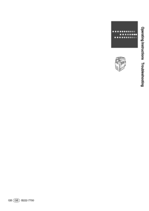 Page 136Operating Instructions Troubleshooting
GB GB B222-7700 