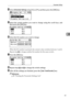 Page 105Parameter Setting
97
4
DSelect [Parameter Setting] using {U} or {T}, and then press the {OK} key.
ESelect the switch number you want to change using the scroll keys, and
then press the {OK} key.
FSelect the bit number you want to change.
When the bit number is pressed, the current value switches between 1 and 0.
Repeat step 
F to change another bit number for the same switch.
GPress the {OK} key.
HRepeat steps E and F to change the switch settings.
IAfter all the settings are finished, press the {User...