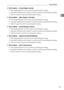 Page 43Network Settings
35
1
❖[File Transfer] → [E-mail Recept. Interval]
 Web Image Monitor: Can be used for specifying the setting.
 SmartDeviceMonitor for Admin: Cannot be used for specifying the setting.
 telnet: Cannot be used for specifying the setting.
❖[File Transfer] → [Max. Recept. E-mail Size]
 Web Image Monitor: Can be used for specifying the setting.
 SmartDeviceMonitor for Admin: Cannot be used for specifying the setting.
 telnet: Cannot be used for specifying the setting.
❖[File Transfer] →...