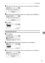 Page 175Fax Destination
167
7
CEnter the SUB Code using the number keys and then press the {OK} key.
DEnter the password using the number keys and then press the {OK} key.
EPress [Exit].
Programming the SEP Code
APress [Option].
BSelect [SEP Code] using {U} or {T}, and then press the {OK} key.
CEnter the SEP Code using the number keys and then press the {OK} key.
Downloaded From ManualsPrinter.com Manuals 