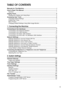 Page 5iii
TABLE OF CONTENTS
Manuals for This Machine ...................................................................................... i
How to Read This Manual ..................................................................................... 1
Symbols ..................................................................................................................... 1
Display Panel.......................................................................................................... 2
Reading the...