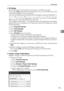 Page 143Initial Settings
135
4
❖SIP Settings
Set the SIP servers IPv4 address or host name, and SIP user name.
If you select [On] using the User Parameters, you can use the SIP server. See
“Parameter Settings” ( switch 34, bit 1).
You can use alphanumeric symbols (lower and upper cases) and symbols (“;”,
“?”, “:”, “&”, “=”, “+”, “$”, “,”, “-”, “_”, “ “.”, “!”, “~”, “*”, “#”, “‘”, “(”, “)”,
“%”, “/”, and “@”) for registration of the SIP User Name in SIP Settings.
Make sure you enter these characters correctly....