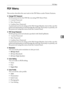 Page 201PDF Menu
193
5 PDF Menu
This section describes the user tools in the PDF Menu under Printer Features.
❖Change PDF Password
Set the password for the PDF file executing PDF Direct Print.
 Current Password
 New Password
 Confirm New Password
A password can be set using on the Web Image Monitor, but in this case the
password information is sent through the network. If secu rity is a priority, set
the password using this menu from the Control Panel.
❖PDF Group Password
Set the group password already...