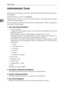 Page 68System Settings
60
2Administrator Tools
This section describes the user tools in the Administrator Tools menu under Sys-
tem Settings.
Default settings are shown in bold type.
Administrator Tools are used by the administrator. To change these settings,
contact the administrator.
We recommend specifying Administrator Authentication before making Ad-
ministrator Tools settings.
❖User Authentication Management
User Code Auth.
Using User Code Authentication, you can limit the available functions and...