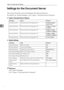 Page 98Copier / Document Server Features
90
3Settings for the Document Server
This section describes user tool settings for the Document Server.
For details, see System Settings, and Copier / Document Server Features.
❖Copier / Document Server Features
❖System Settings
Reference
p.39 “System Settings”
p.73 “Copier / Document Server Features”
Heading items Default
General Features Document Server Storage Key: F12 Sided Original 
Top to Top
General Features Document Server Storage Key: F21 Sided→1 Sided 
Combine...