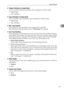 Page 105General Features
97
3
❖Original Orientation in Duplex Mode
You can set the original orientation when making two-sided copies.
Top to Top
Top to Bottom
❖Copy Orientation in Duplex Mode
You can set the copy orientation when making two-sided copies.
Top to Top
Top to Bottom
❖Max. Copy Quantity
The maximum copy quantity can be set between 1 and 999.
The maximum copy quantity is set to 999 sheet(s) by default.
❖Auto Tray Switching
If you load paper of the same size in two or more trays, the machine...