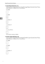 Page 104Copier/Document Server Features
94
3
❖Image Repeat Separation Line
You can select a separation line using the Image Repeat function from: None,
Solid, Broken A, Broken B, or Crop Marks.
None
 Solid
Broken A
Broken B
 Crop Marks
The default setting is None.
❖Double Copies Separation Line
You can select a separation line using the Double Copies function from: None,
Solid, Broken A, Broken B, or Crop Marks.
None
 Solid
Broken A
Downloaded From ManualsPrinter.com Manuals 