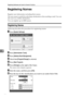 Page 192Registering Addresses and Users for Scanner Functions
184
7Registering Names
Register user information including their names.
The user name is useful for selecting a destination when sending e-mail. You can
also use it as a folder destination.
You can register up to 2000 names.
Registering Names
Following describes the procedure for registering names.
APress [System Settings].
BPress [Administrator Tools].
CPress [Address Book Management].
DCheck that [Program/Change] is selected.
EPress [New Program]....